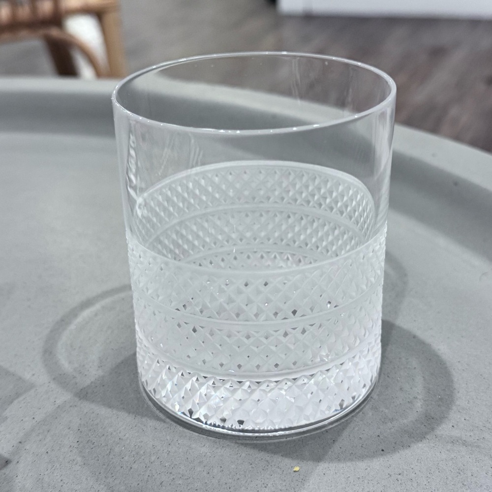 Tiffany & Co. Crystal diamond point  4 inch Tumbler
